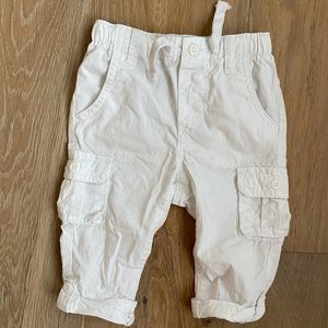 Cutest toddler boys white cargo pants...my fav!